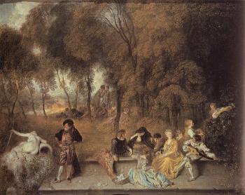 讓 安東尼 華托 Merry Company in the Open Air 讓 安東尼 華托 Merry Company in the Open Air